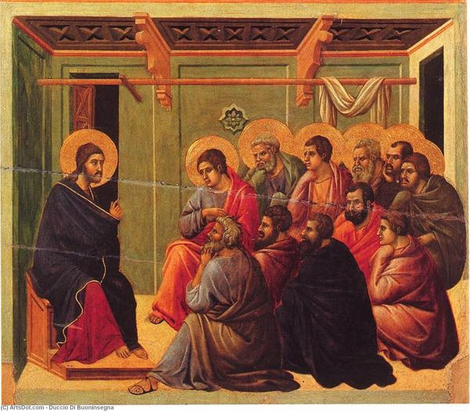 Cristo Despidiéndose De Los Apóstoles — Duccio Di Buoninsegna