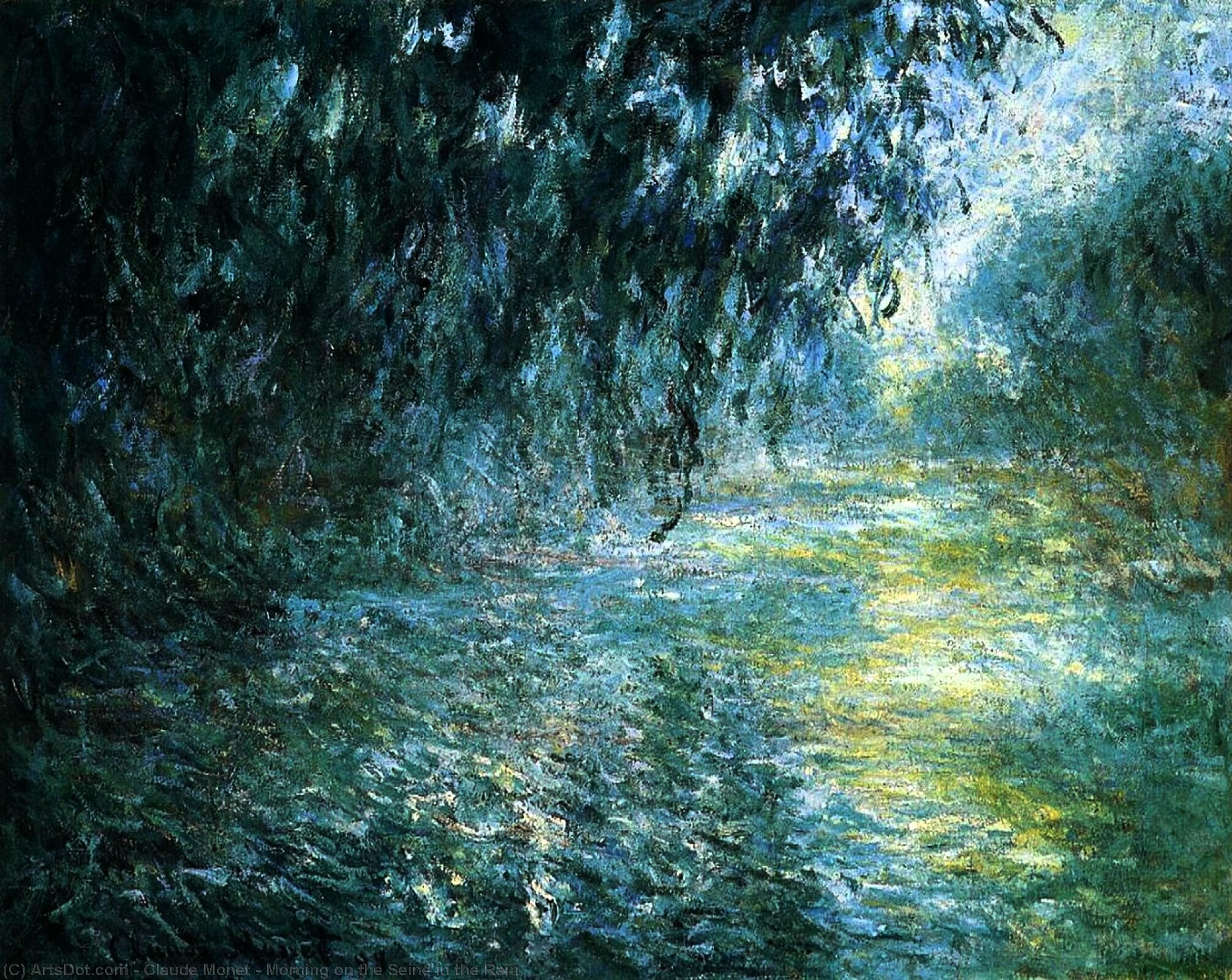 Morning On The Seine In The Rain — Клод Моне