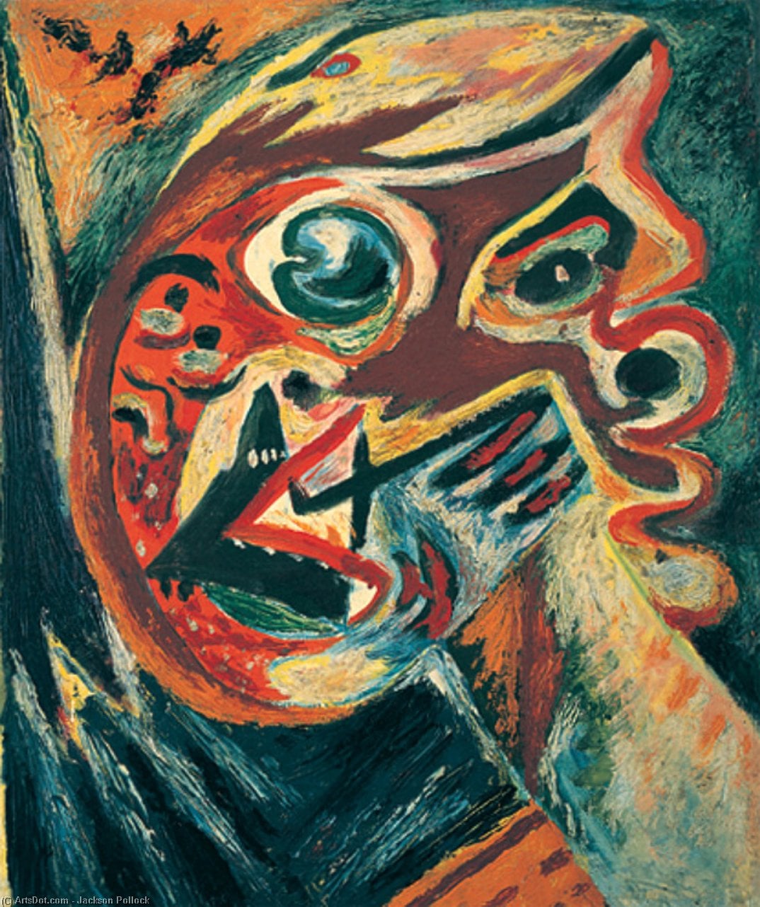 Jackson Pollock - Oranžový Klobouk