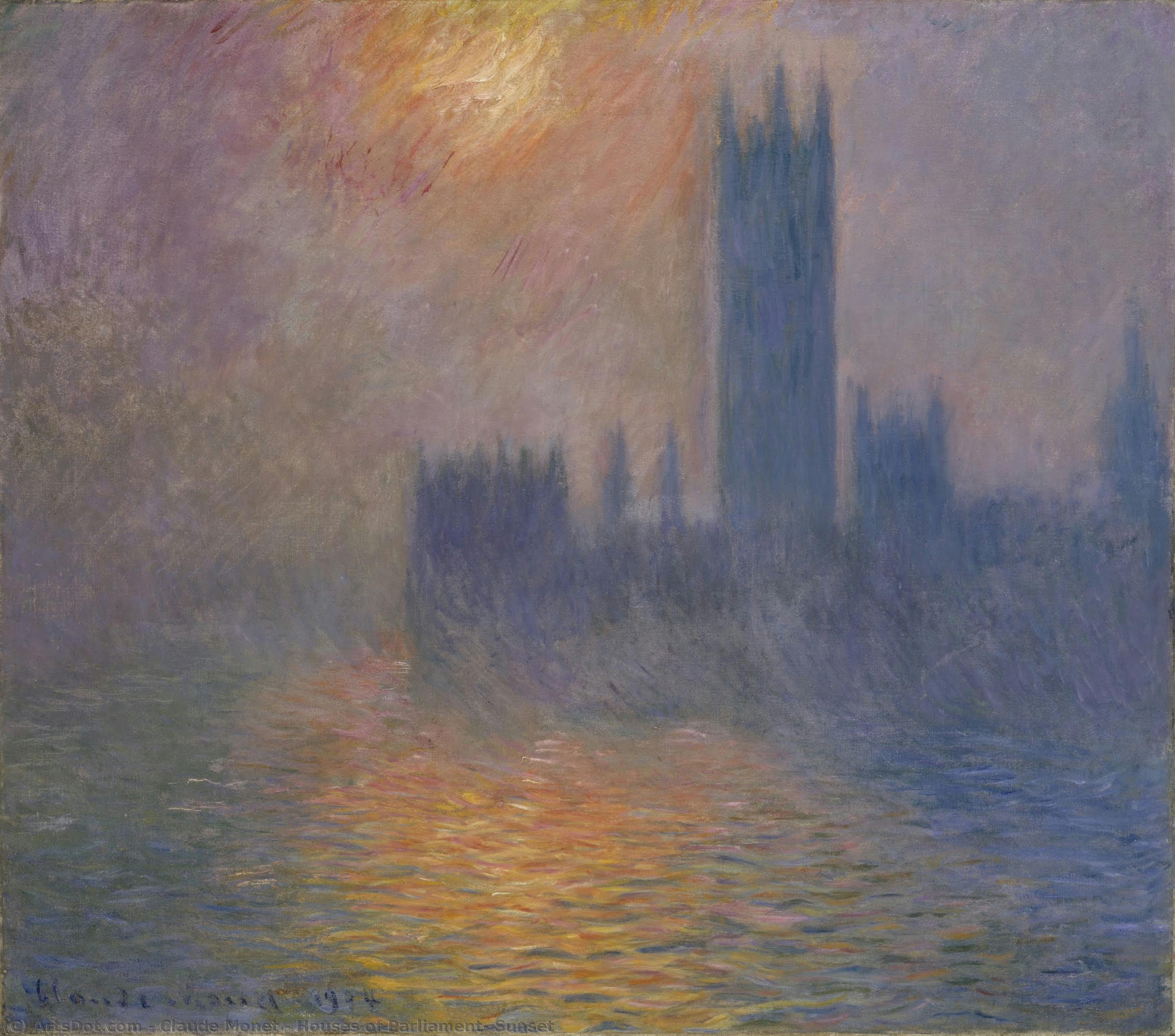Case Del Parlamento — Claude Monet