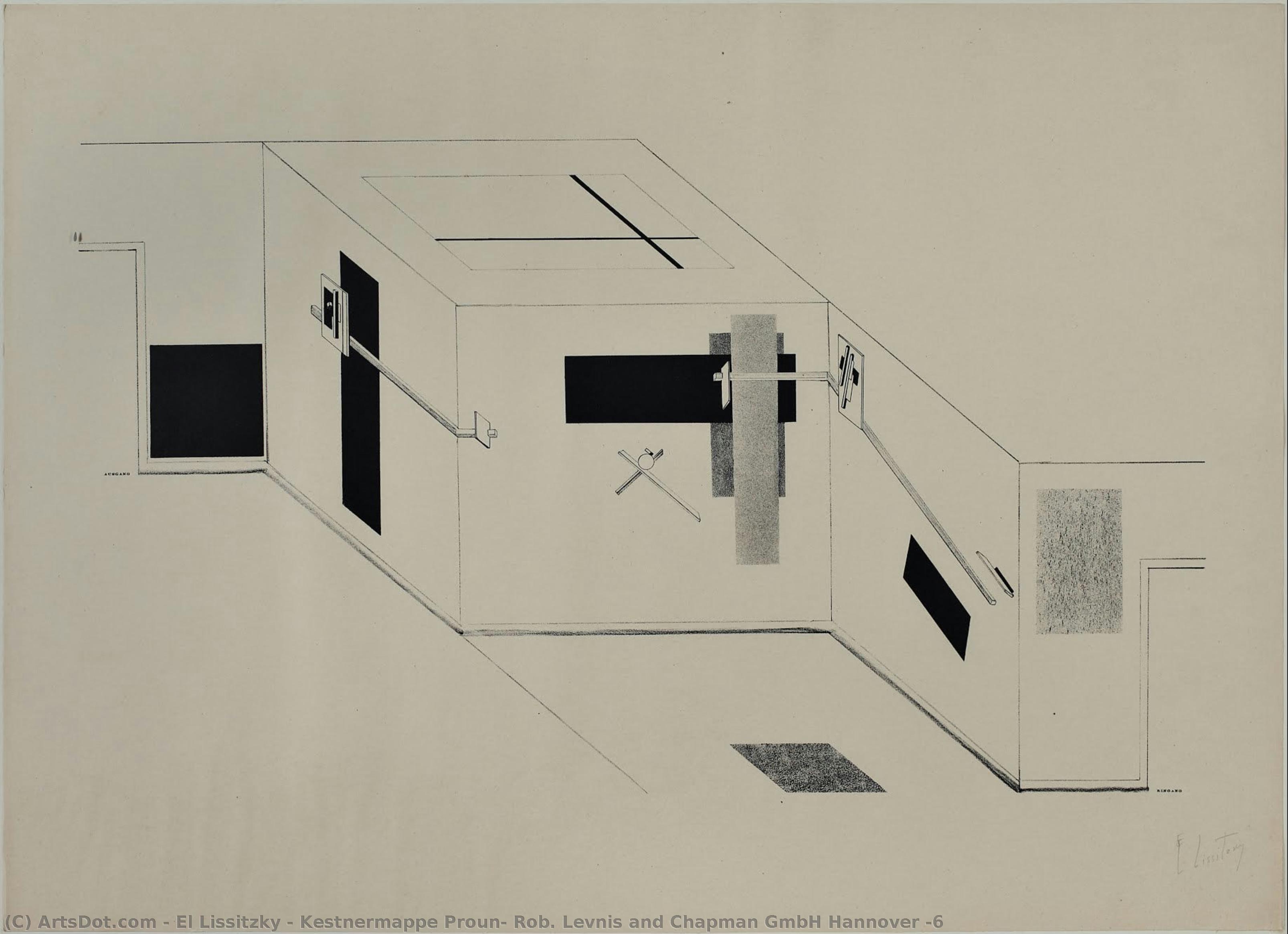 Kestnermappe Proun, Rob. Levnis Y Chapman Gmbh Hannover #6 — El Lissitzky