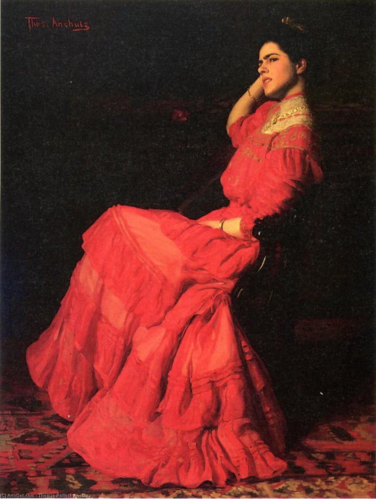 A Rose — Thomas Pollock Anshutz