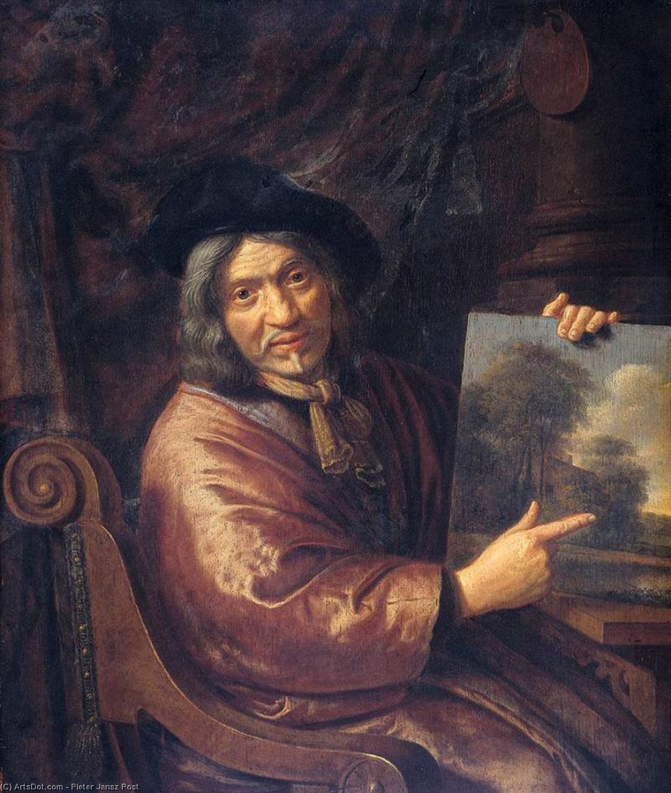 Pieter Jansz Post - Self-portrait