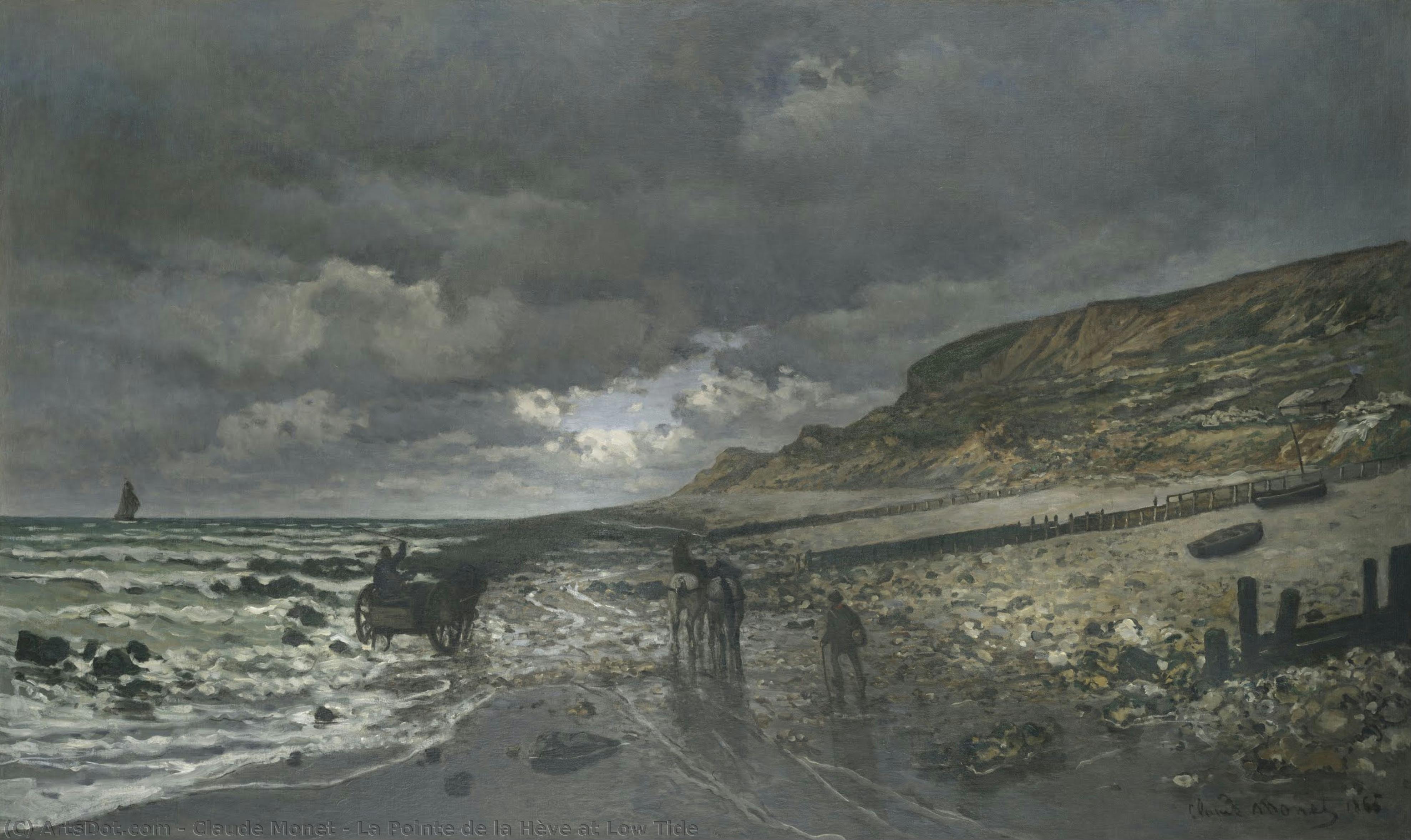 La Pointe De La Hève At Low Tide — Claude Monet