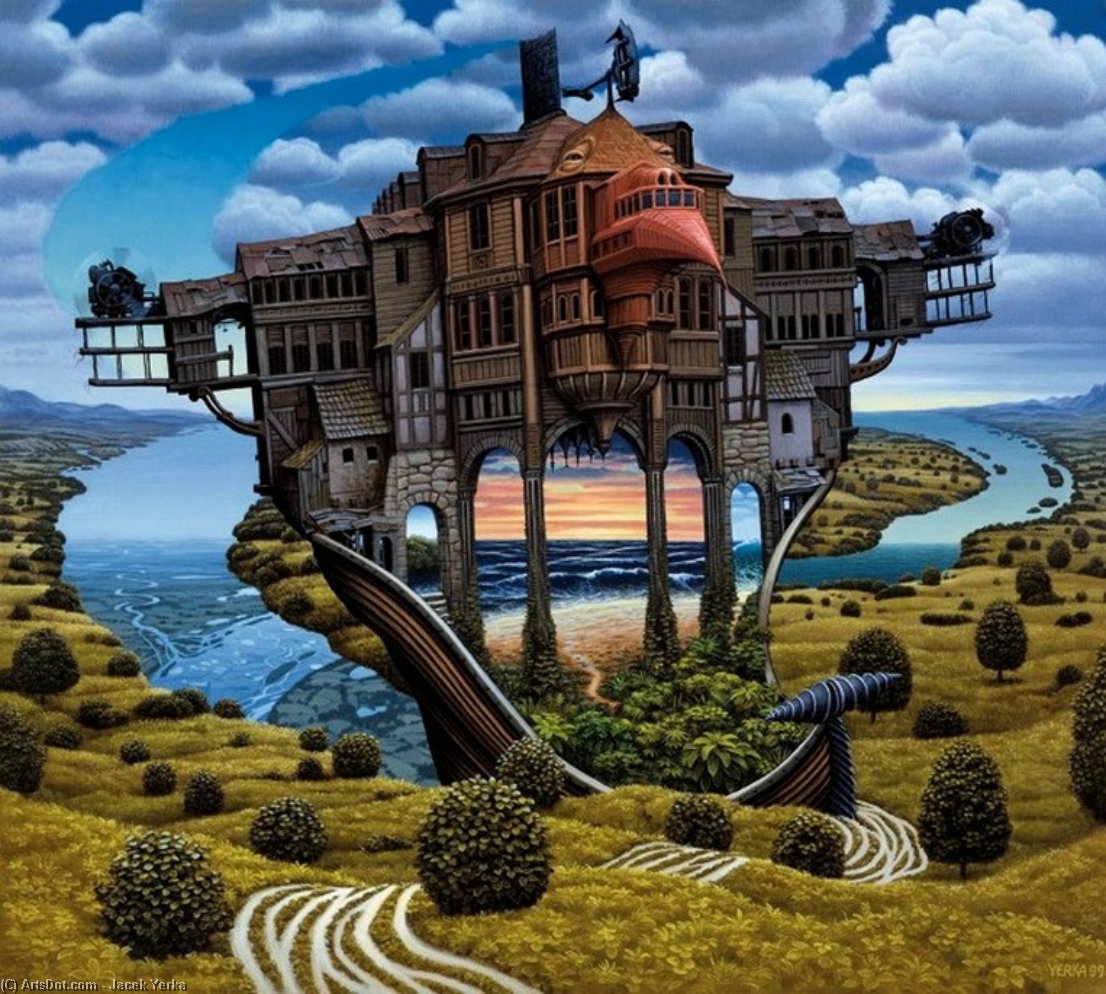 Chisel Landscape — Jacek Yerka