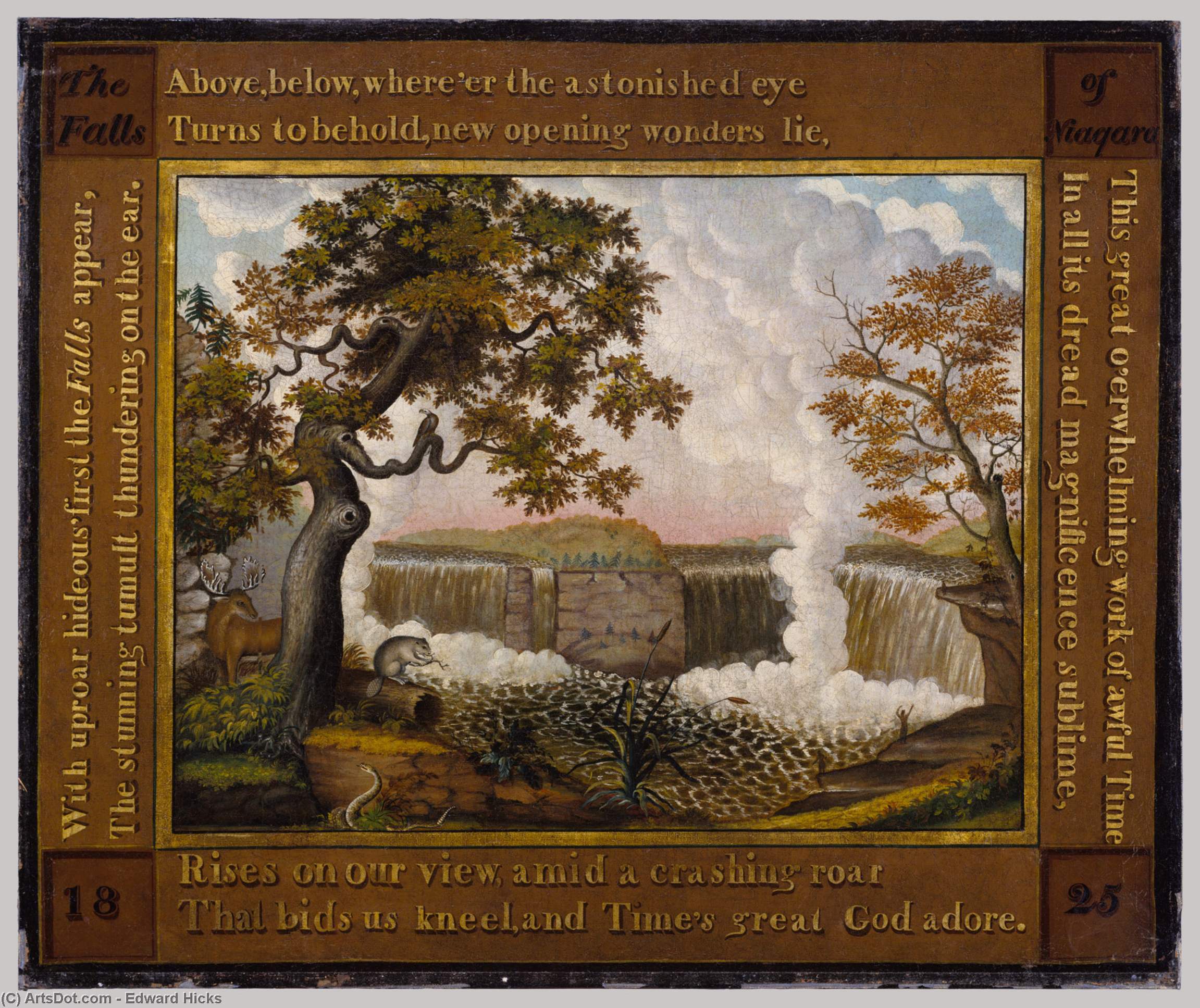 Edward Hicks - Falls of Niagara
