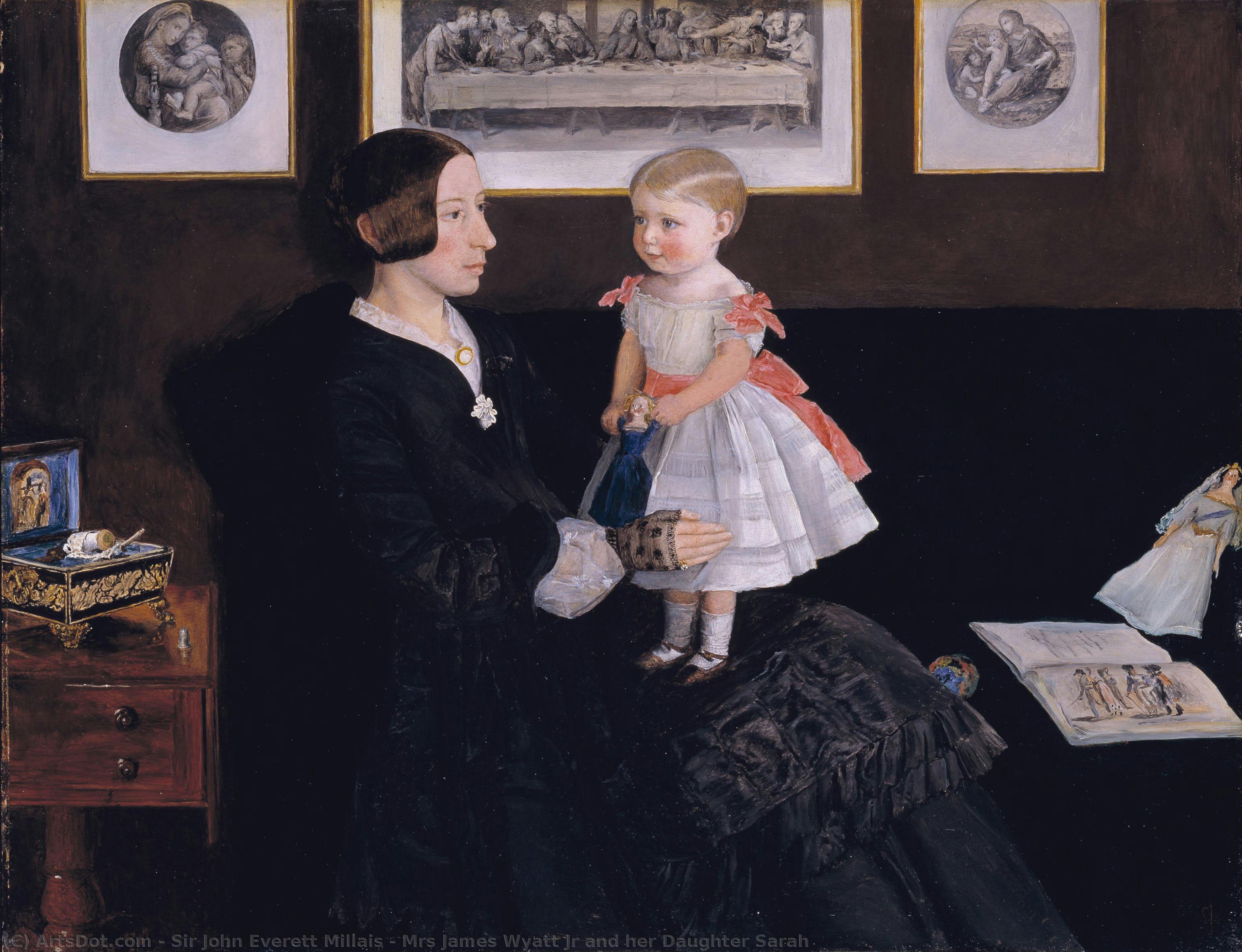 La Señora James Wyatt Jr Y Su Hija Sarah — Sir John Everett Millais