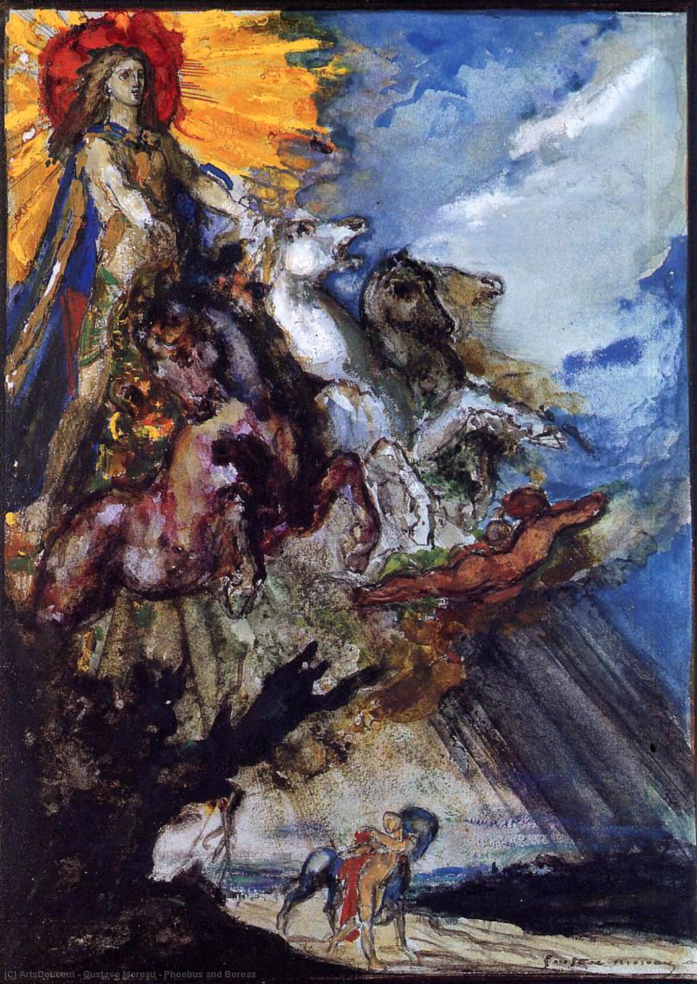 Phoebus And Boreas — Gustav Moreau