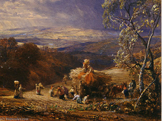 Samuel Palmer - Harvesting detail