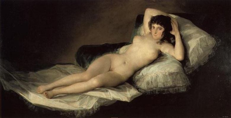 Francisco de Goya - La maja desnuda.