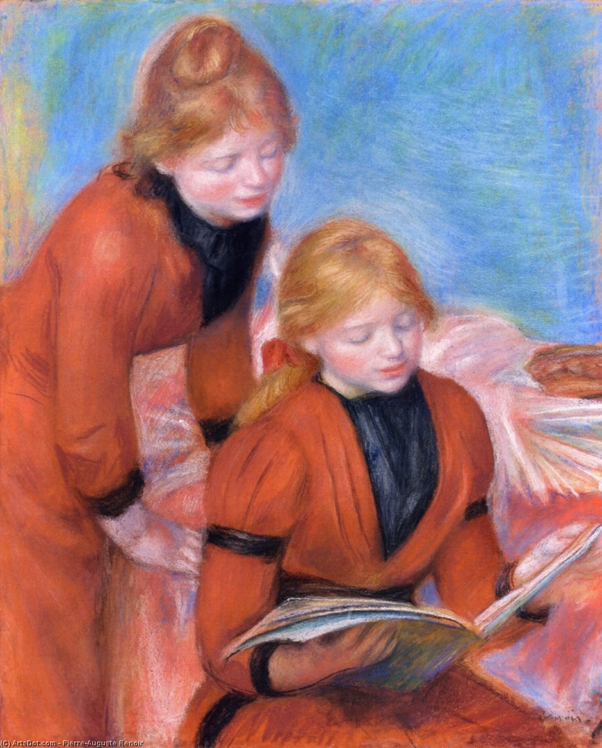 Reading — أوجين رينوار