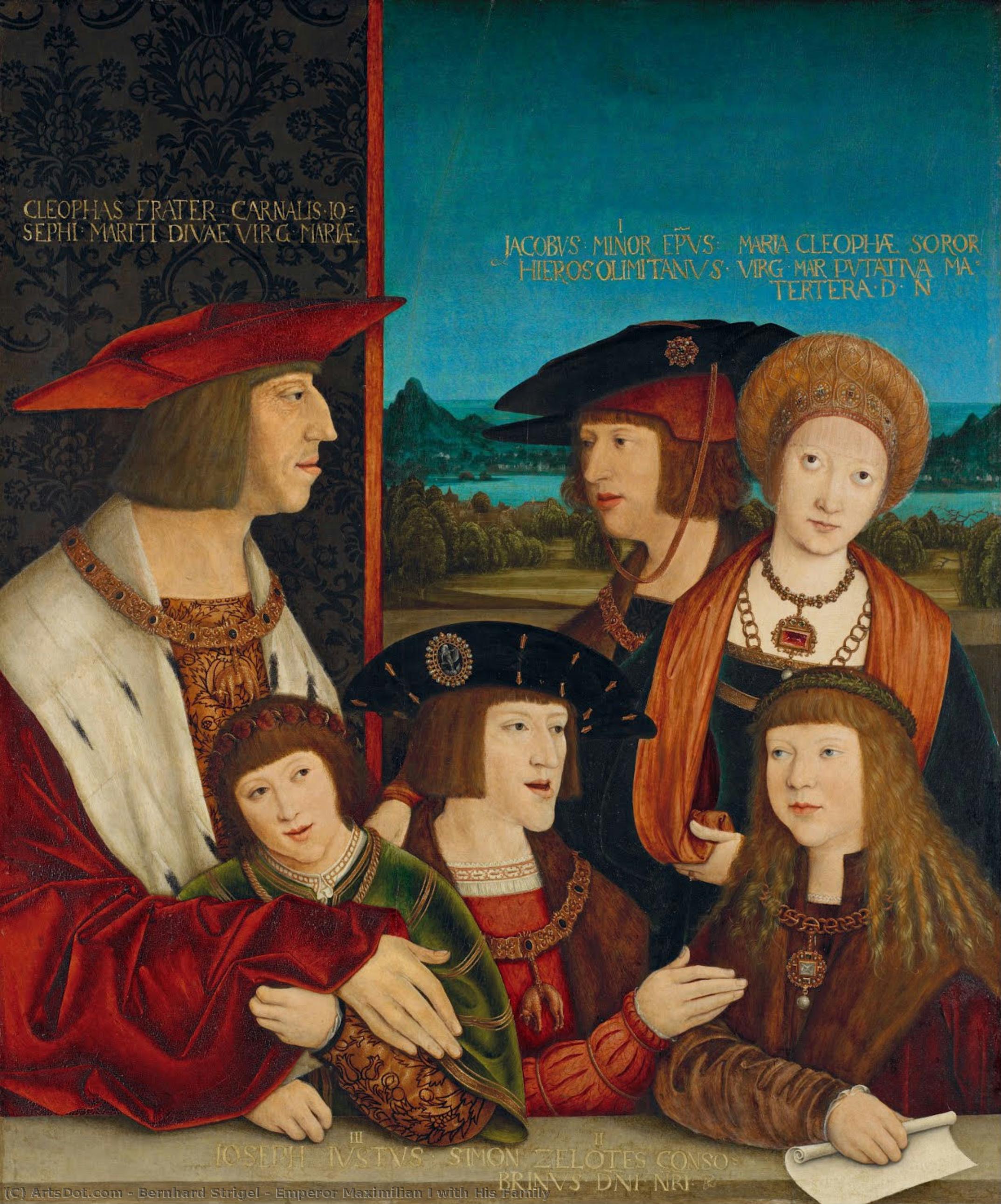 El Emperador Maximiliano I Con Su Familia — Bernhard Strigel