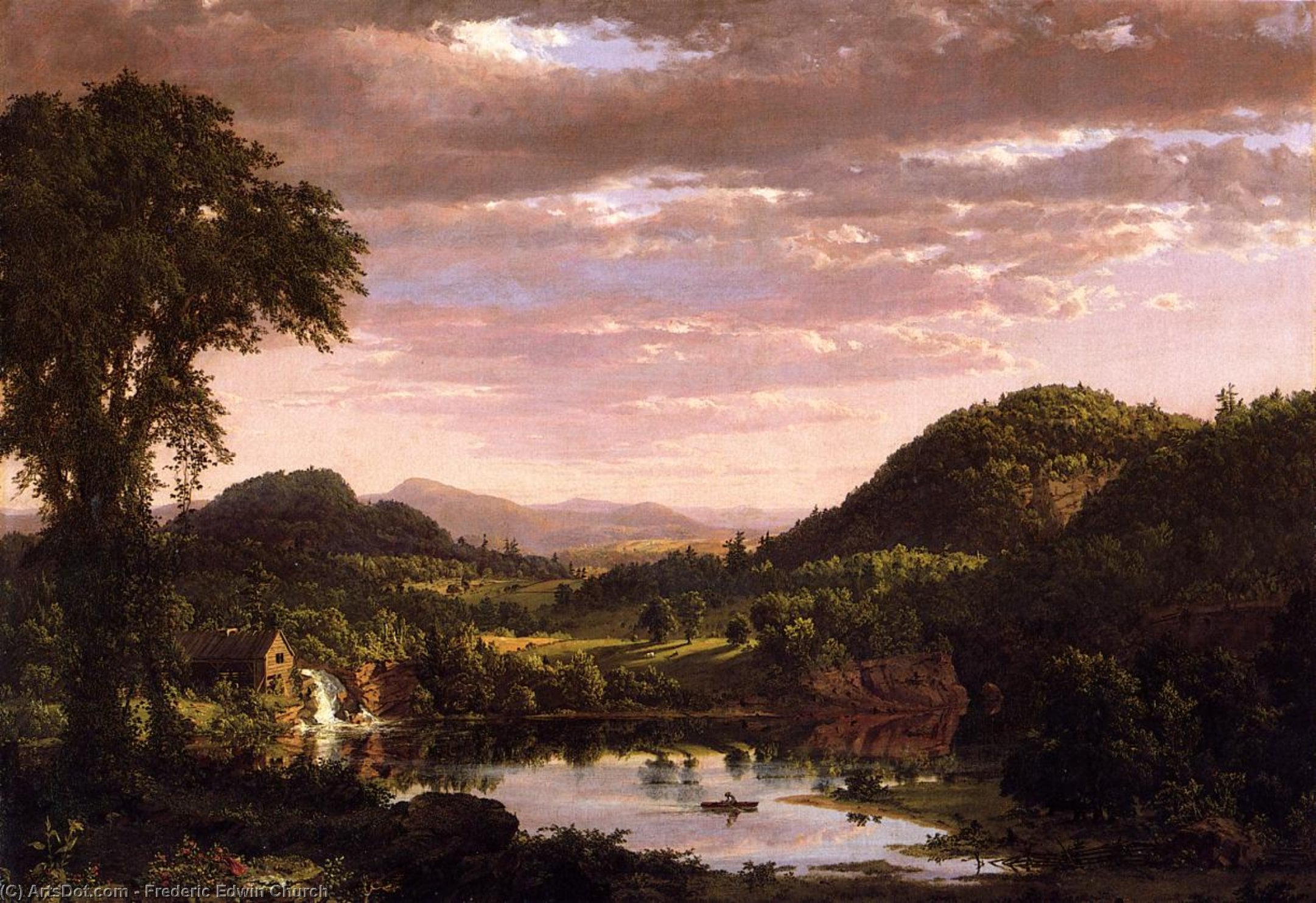 Neue Landschaft Neuengland (auch Bekannt Als Abend Nach Einem Sturm) — Frederic Edwin Church