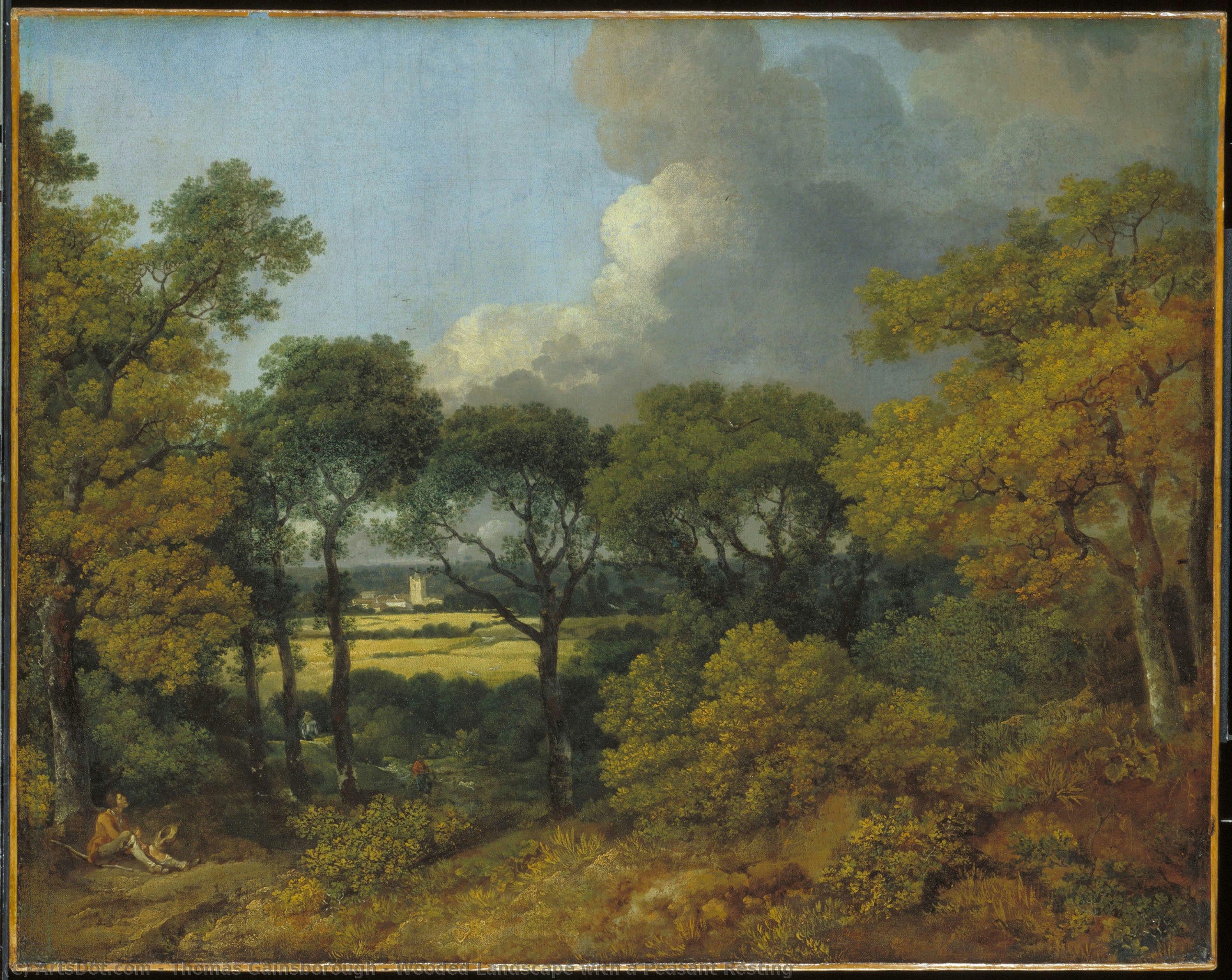 Thomas Gainsborough - Wooded Landscape with a Peasant Resting