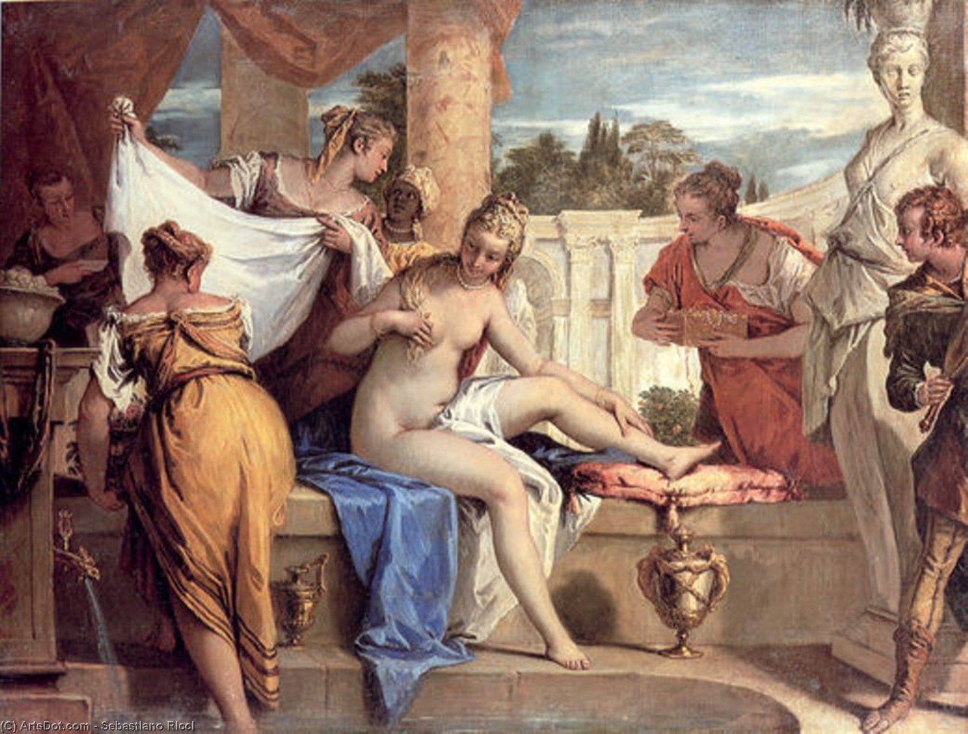 Sebastiano Ricci - Bathsheba i badet