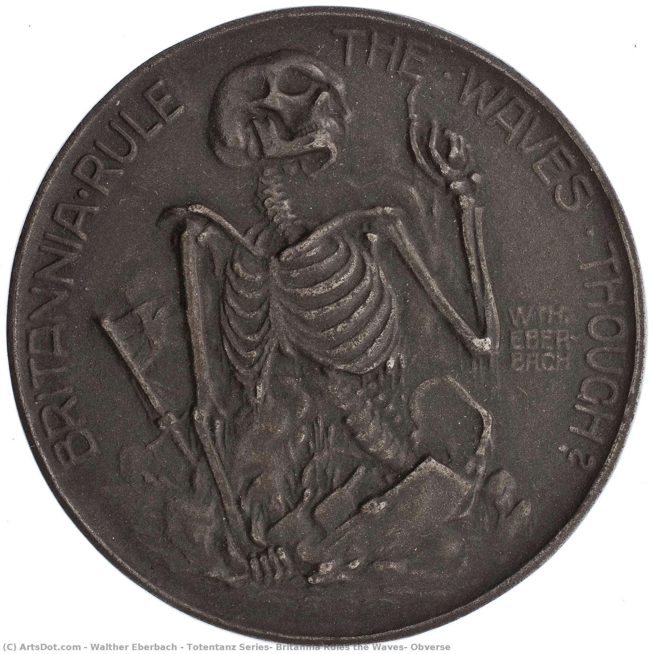 Totentanz Series: Britannia Rules The Waves? Obverse — Walther Eberbach