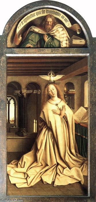 Ghent Altarpiece: Prophet Micheas Mary Of The Annunciation (거헨트 알타르피스: 예언자 미카엘 마리아의 선지자) — 야안 판 에이크