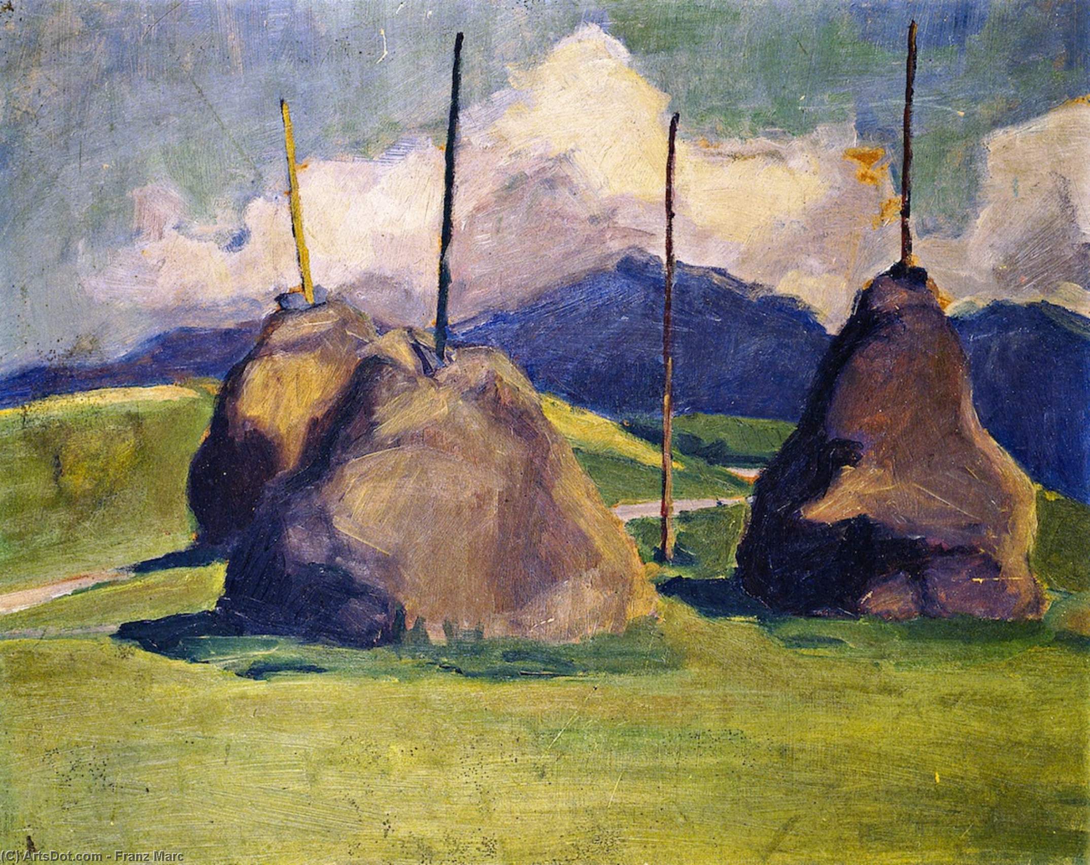 Haystacks — Franz Marc