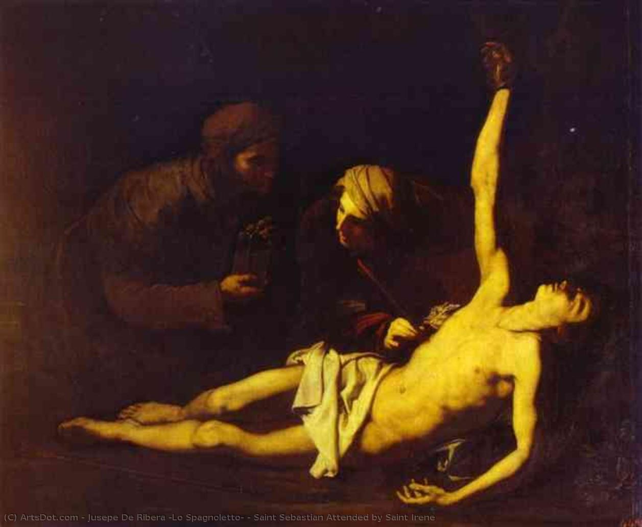 Jusepe de Ribera - Saint Sebastian Attended by Saint Irene