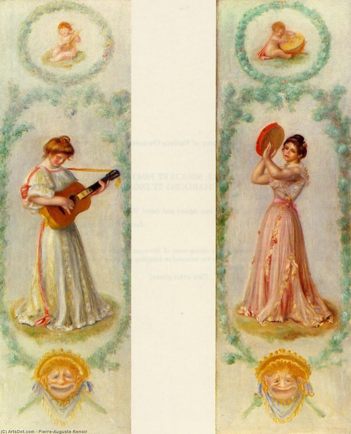 Pierre Auguste Renoir - Music (two paintings)