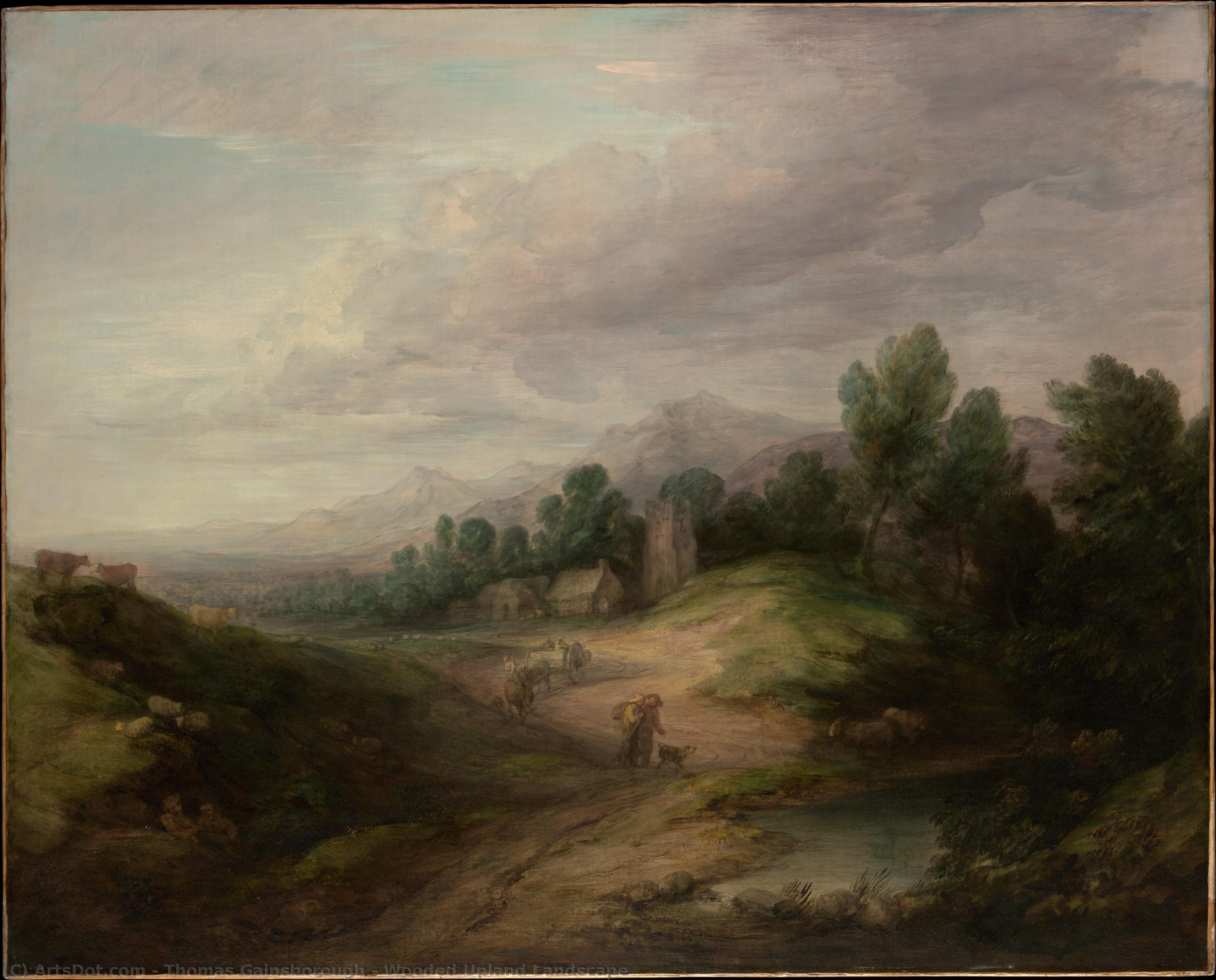 Wooded Upland Landscape — Θωμάς Γέινσμπουργκ