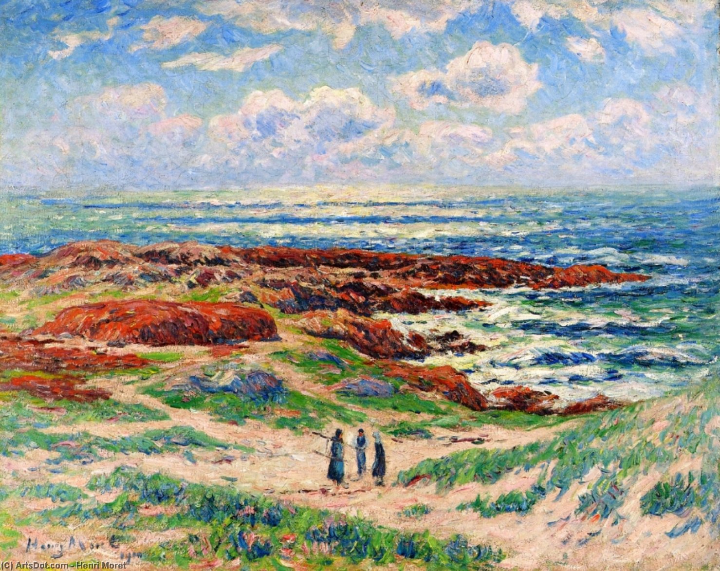 The Dunes Of Tregune, Finistere — Henri Moret