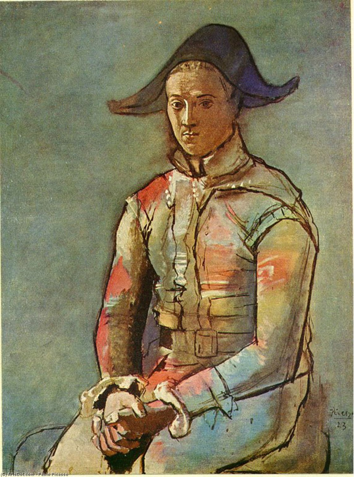 Arlequin Assis — Pablo Picasso