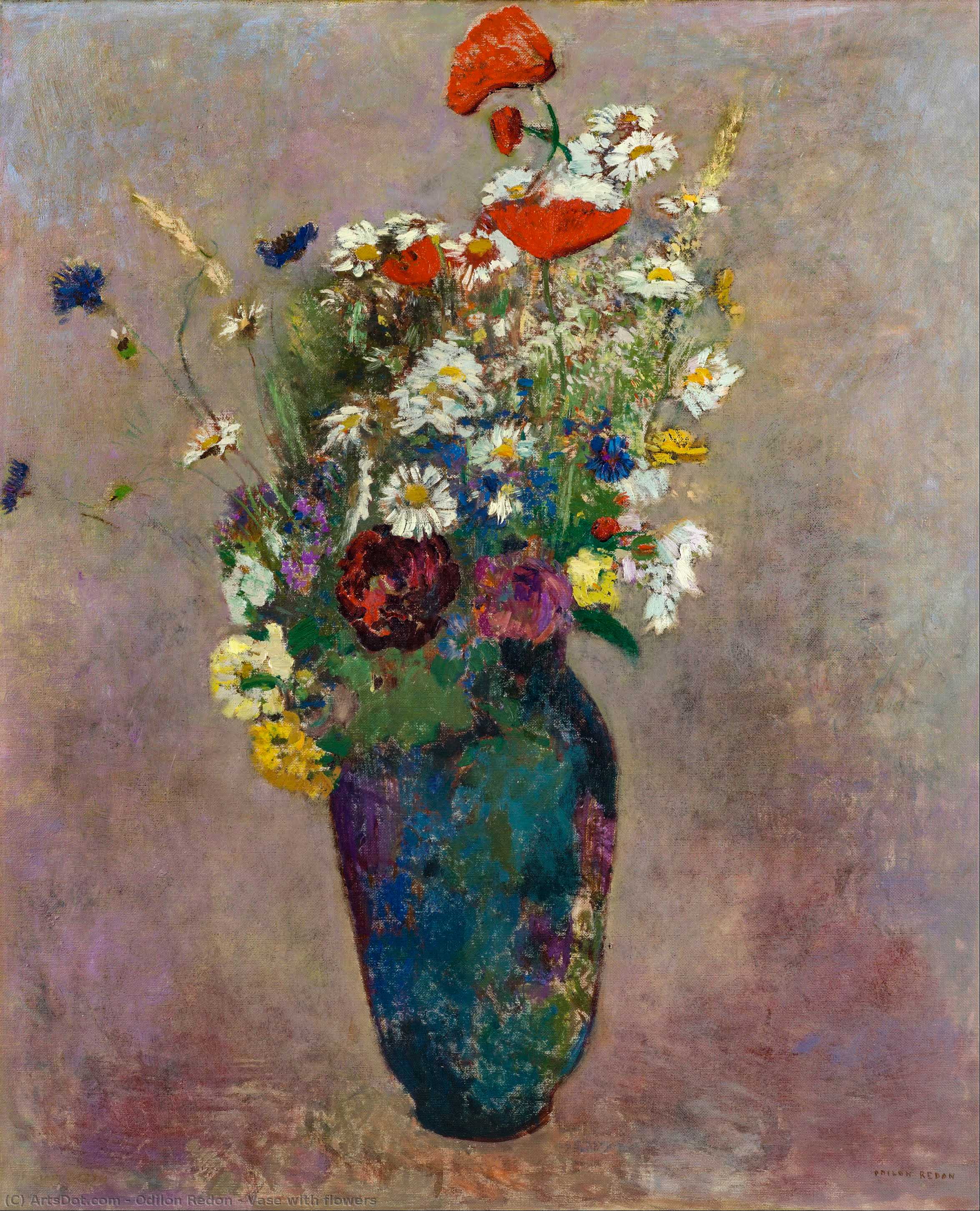Vase With Flowers — Odilon Redon