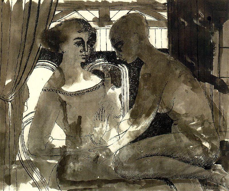 Paul Delvaux - Intimacy