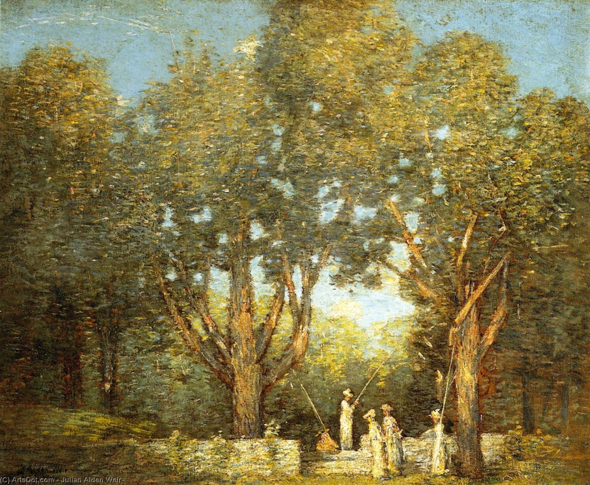 Le Retour De La Partie De Pêche — Julian Alden Weir