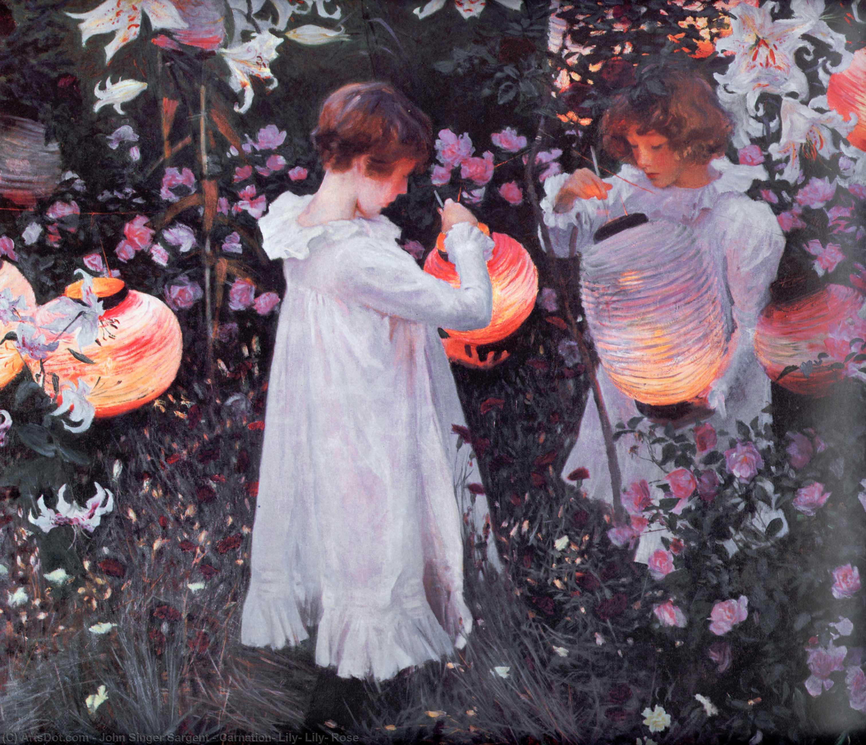 Džonas Singeris Sardžentas - Carnation, Lily, Lily, Rose