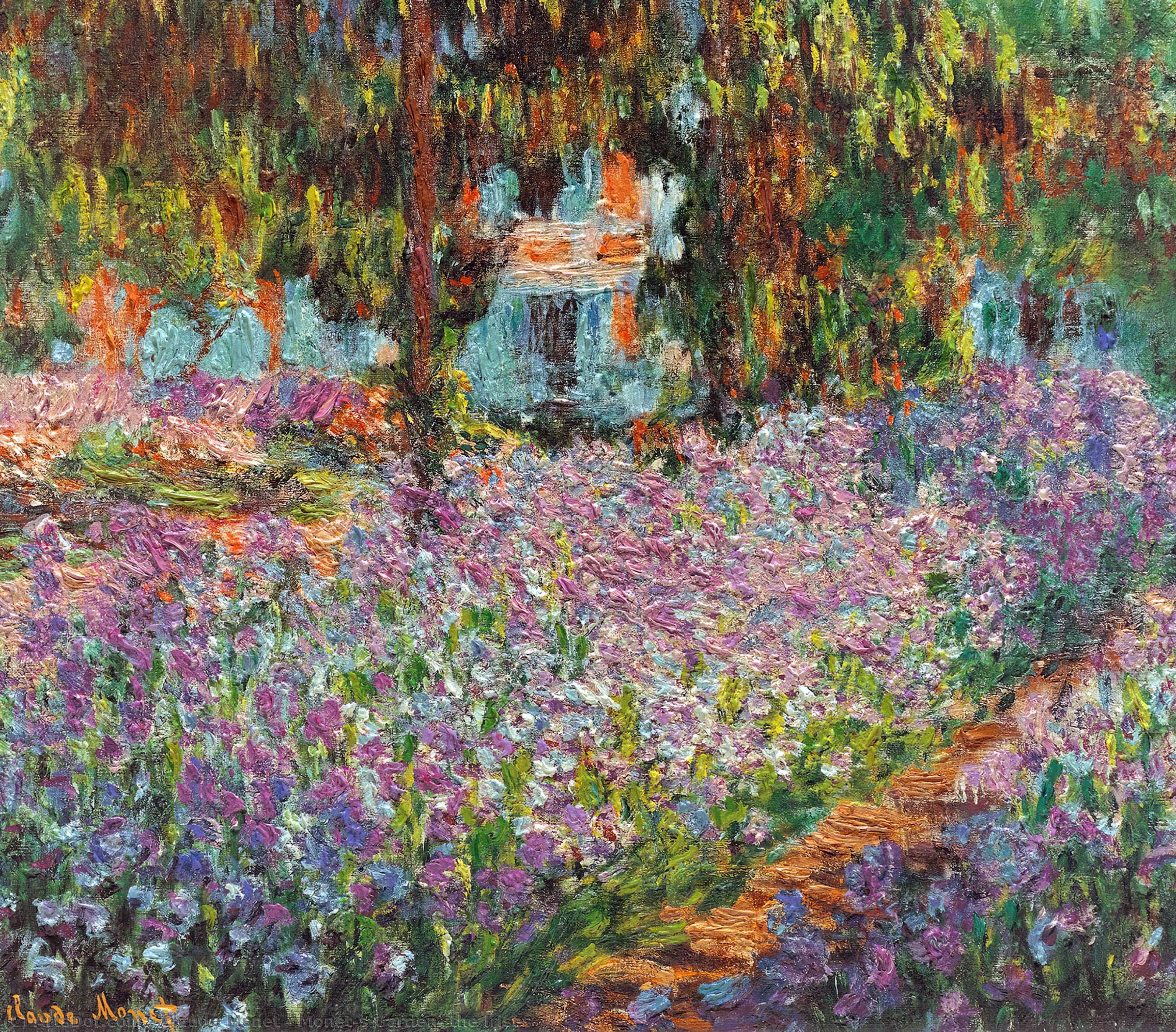Monet's Garden, The Irises — Claude Monet