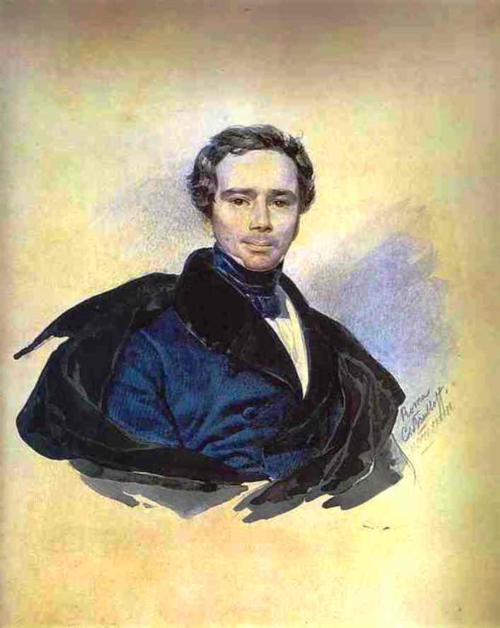 Portrait Of F. F. Golytzin — Karl Pavlovich Brulloff