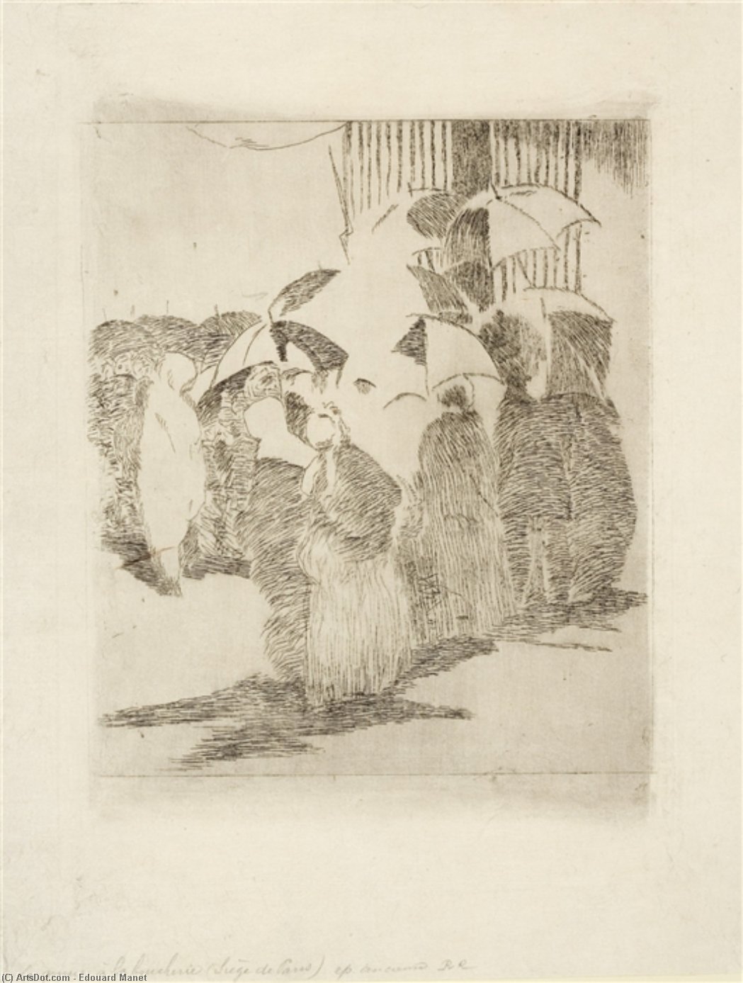 Édouard Manet - La queue devant la boucherie 1