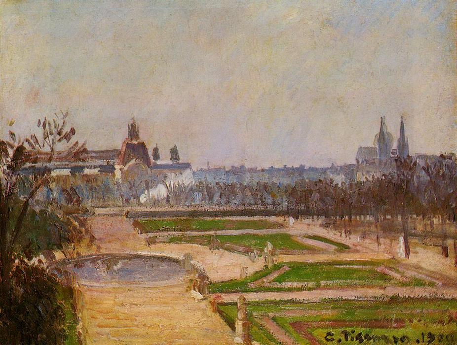 "the Tuileries And The Louvre" - "les Tuileries Et Le Louvre" — Kamille Pissarro