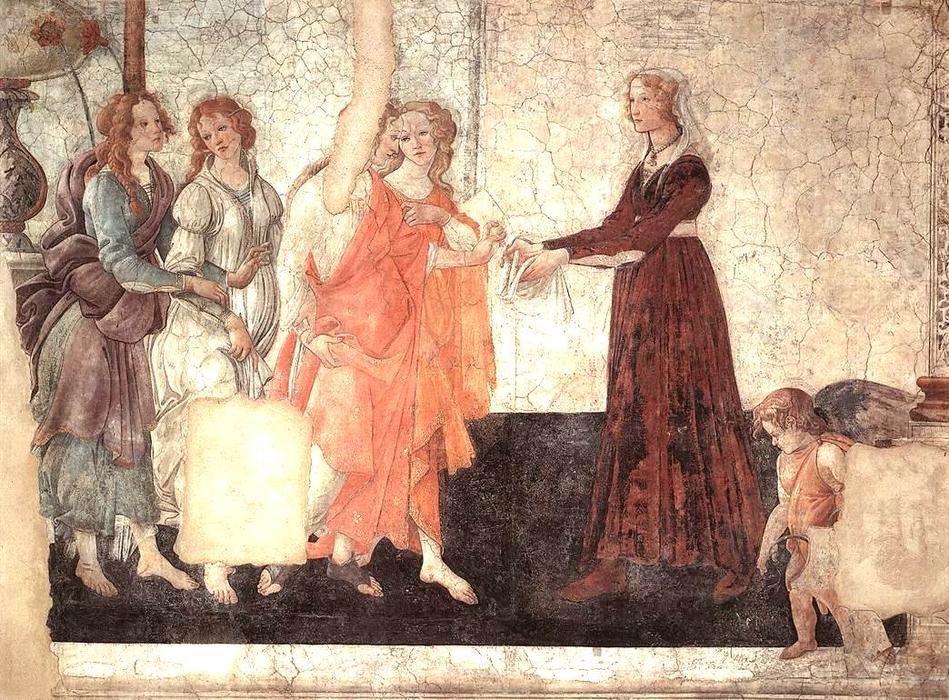 Sandro Botticelli - Venus e le Grazie Offrono Doni a una Giovane