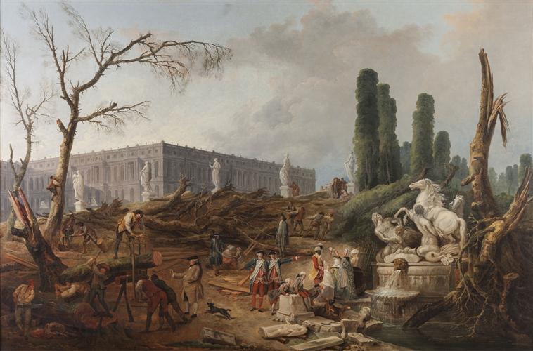 Les Bains D'apollon — Hubert Robert