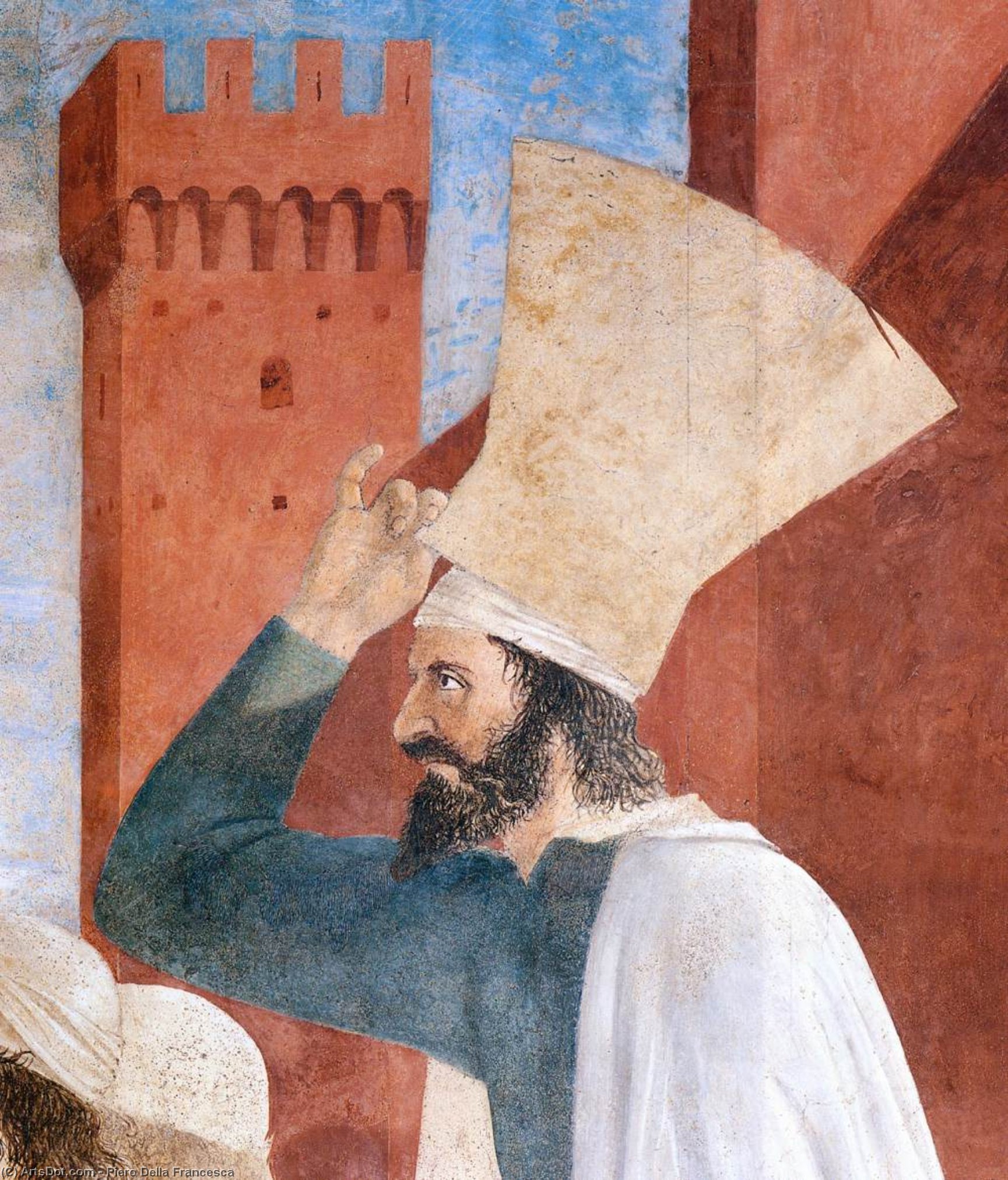 9. Exaltation Of The Cross (detail) — Piero Della Francesca