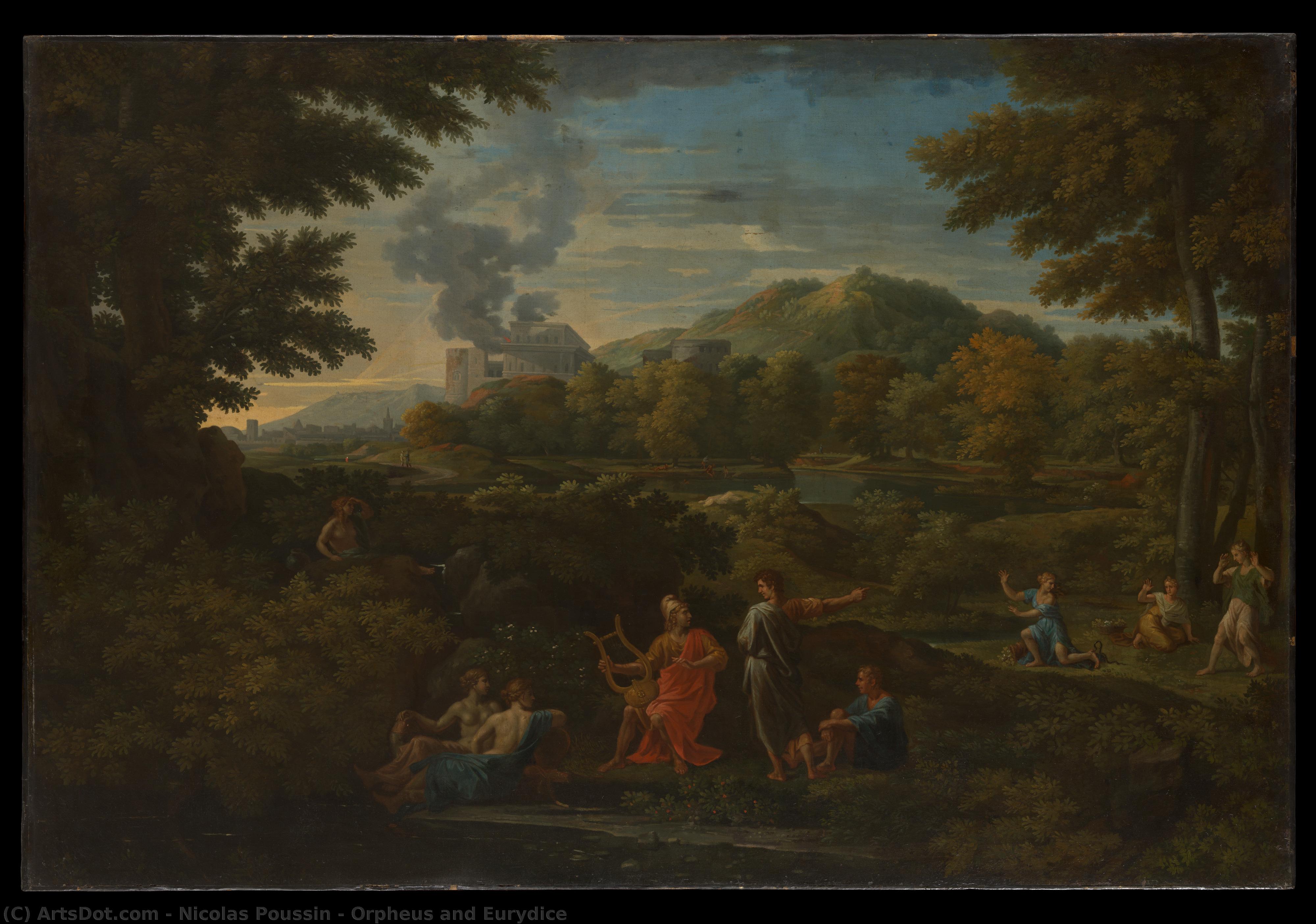 Nikolás Poussin - Orpheus and Eurydice