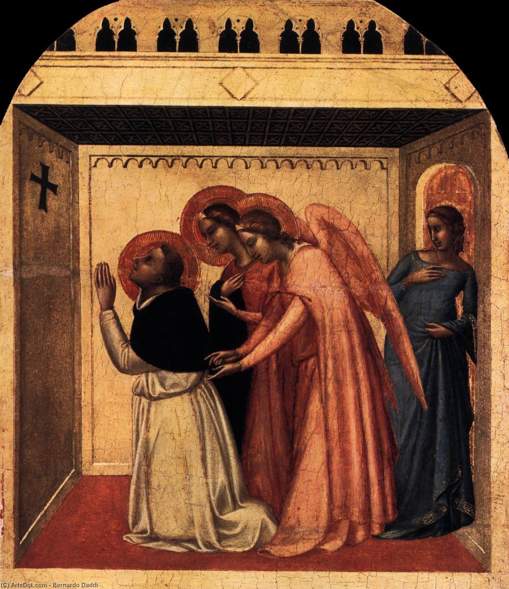 Bernardo Daddi - The Temptation of St Thomas Aquinas