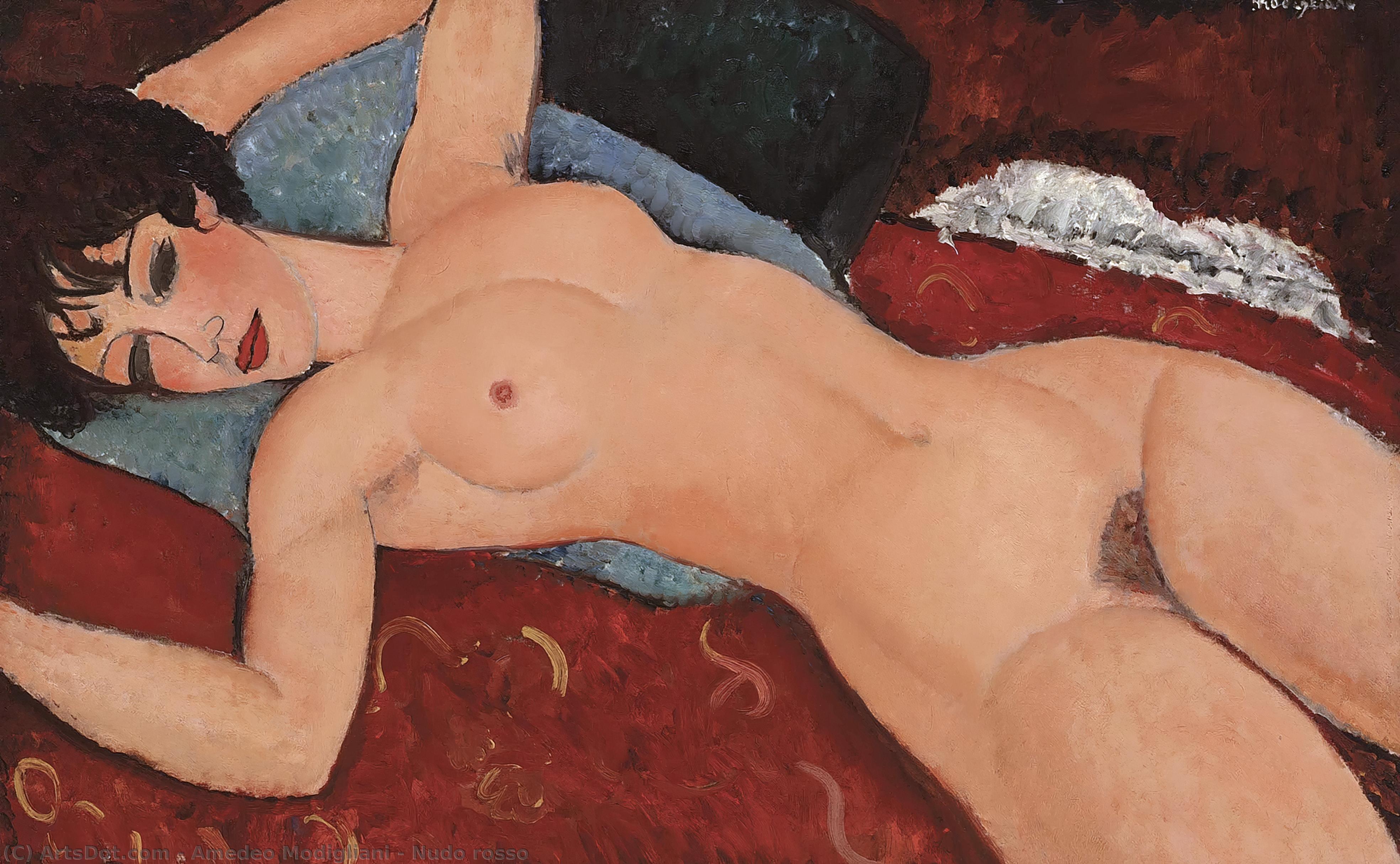 Amedeo Modigliani - Nudo rosso