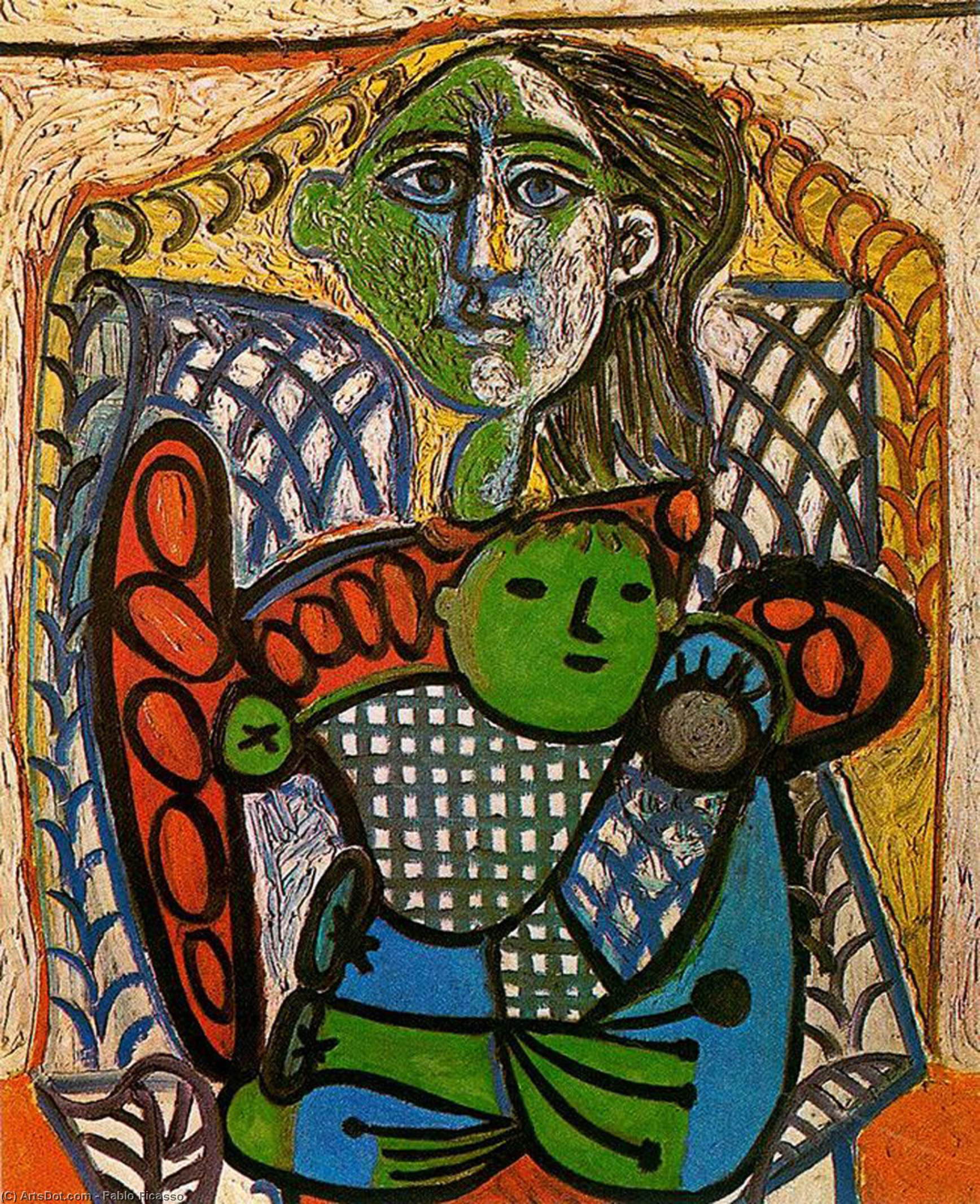 Claude Im Arme Seiner Mutter — Pablo Picasso