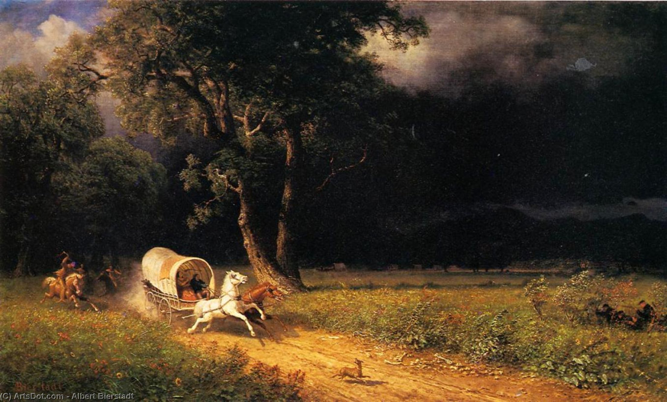 The Ambush — Albert Bierstadt