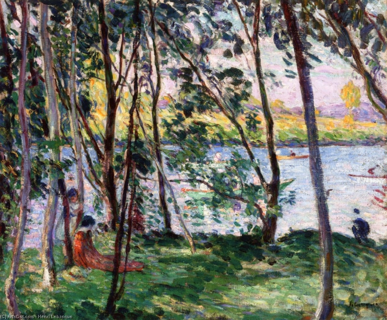Riposo Sulle Rive Del Yaudet — Henri Lebasque