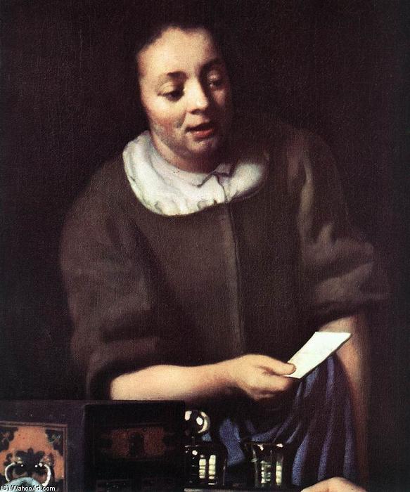 Lady With Her Maidservant Holding A Letter — Johannes Vermeer