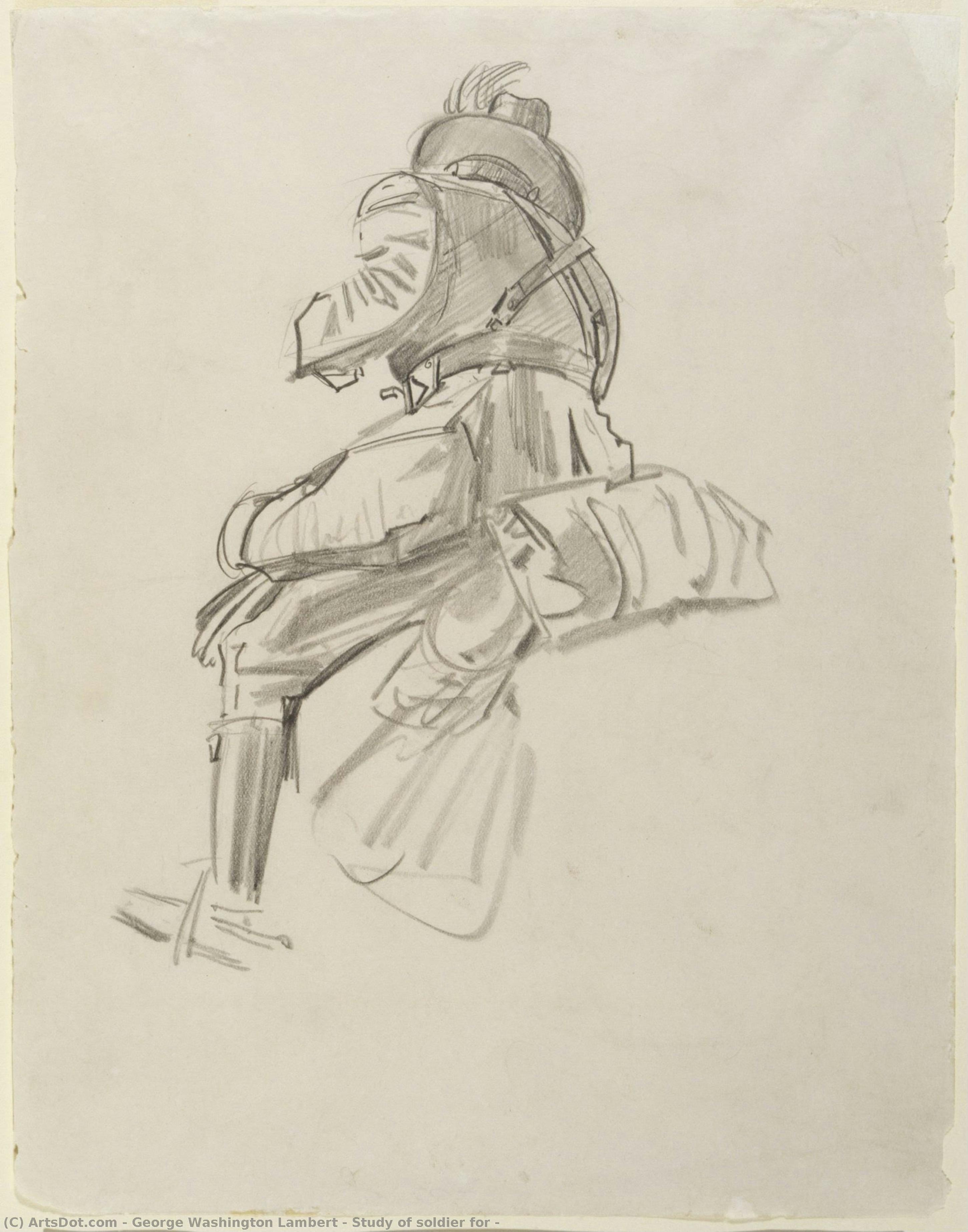 Studie Eines Soldaten Für — George Washington Thomas Lambert
