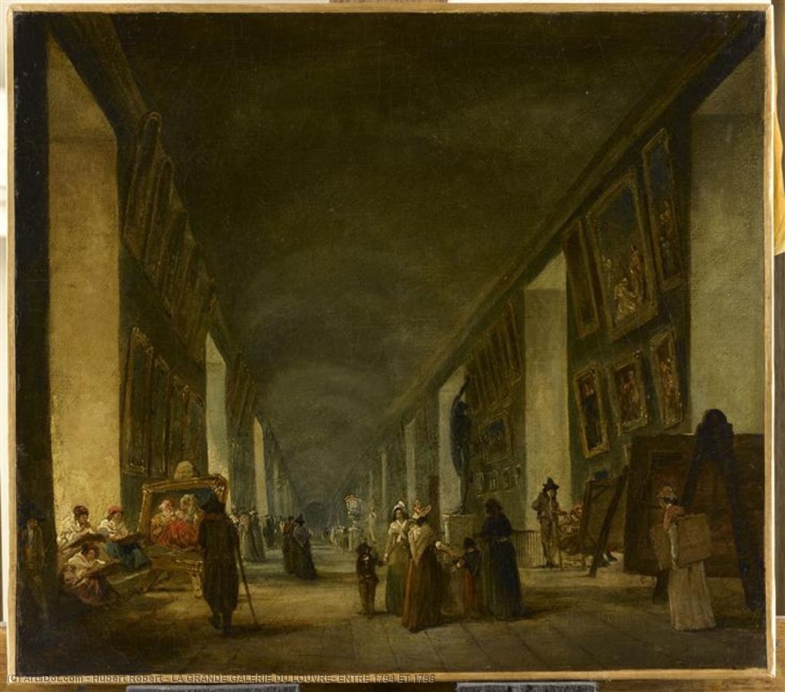 La Grande Galleria Del Louvre, Tra Il 1794 E Il 1796 — Hubert Robert