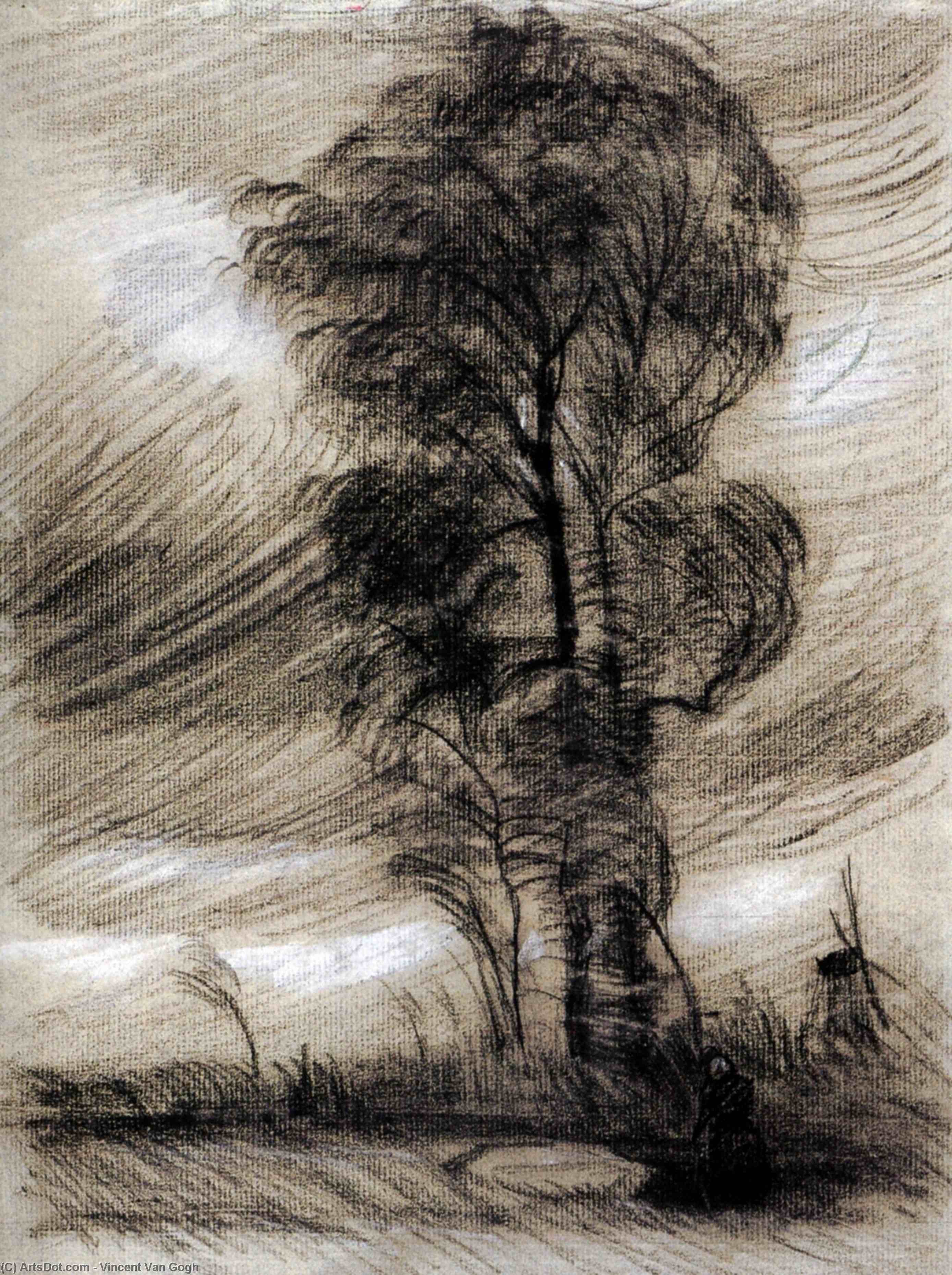 Landscape In Stormy Weather — Vincent Willem Van Gogh