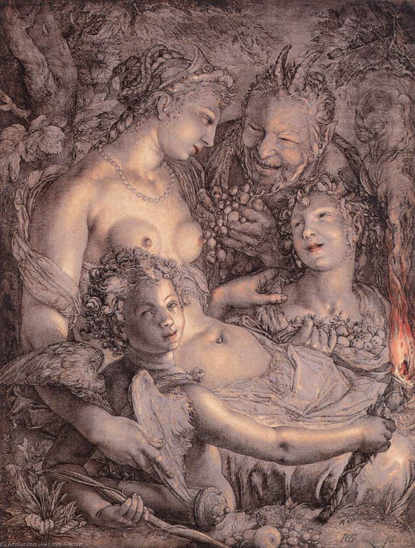 Sin Ceres Y Baco, Venus Se Congelaría — Hendrik Goltzius