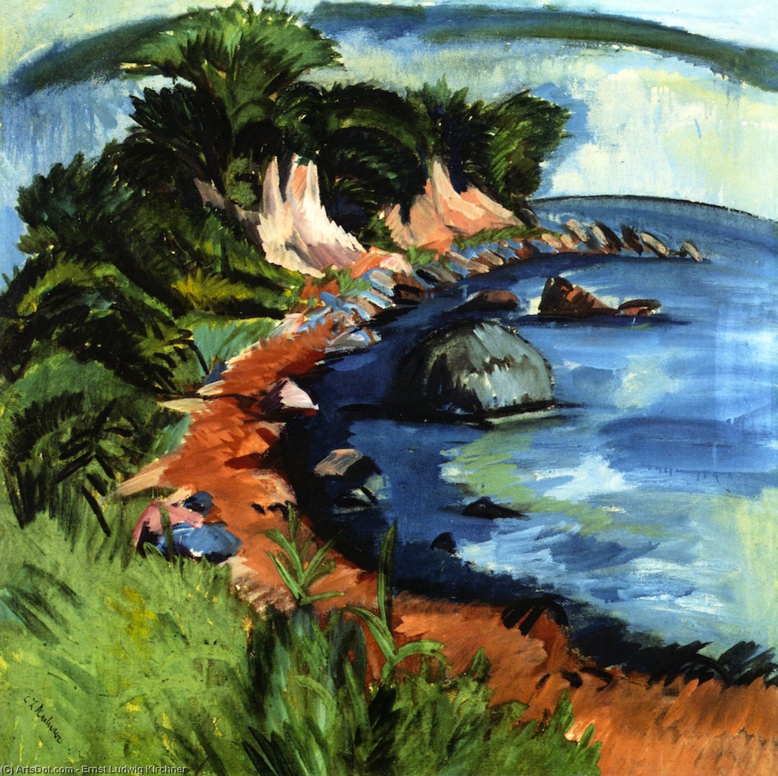 Fehmarn Kyst — Ernst Ludwig Kirchner